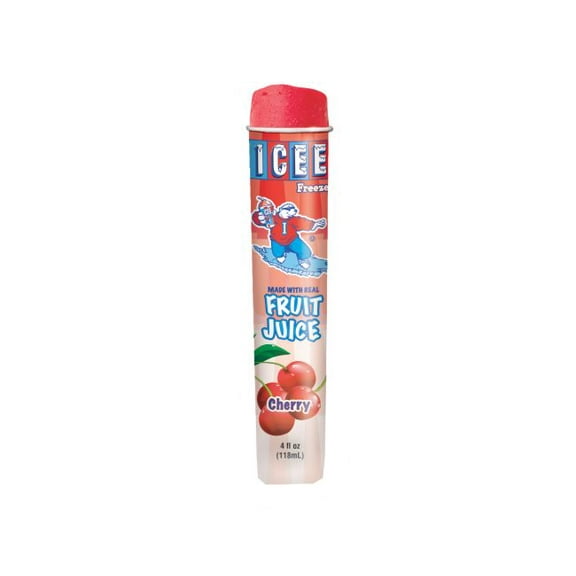 Icee Cherry Freeze Squeeze Up Tubes, 4 Ounce - 24 per case.