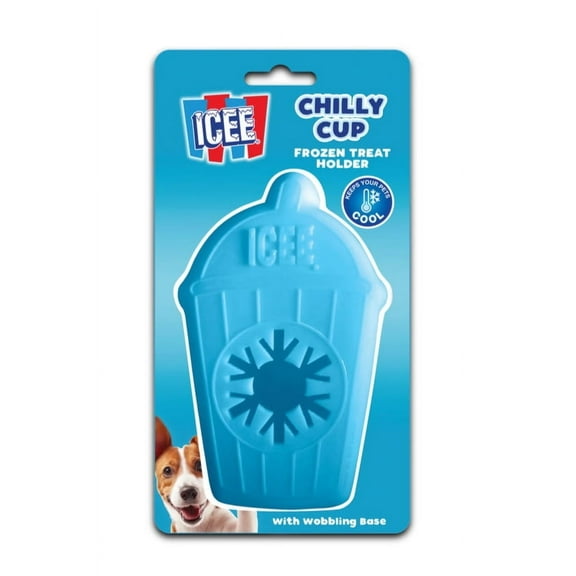 Icee Chilly Cup Frozen Treat Holder Dog Toy with Wobbling Base