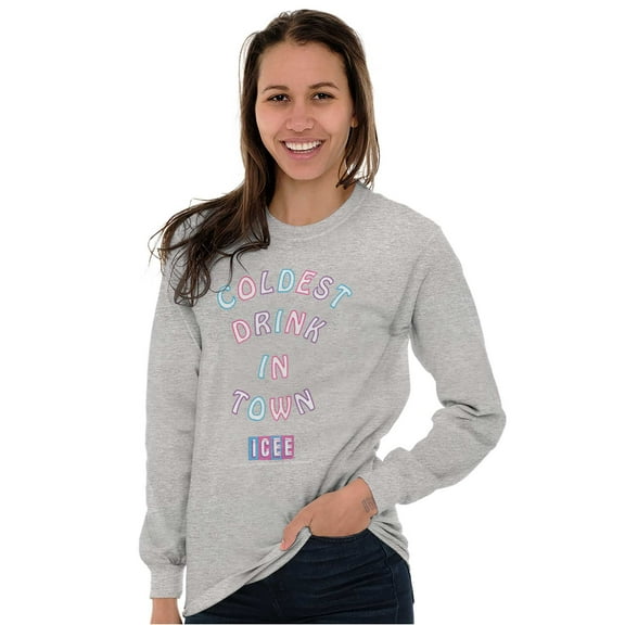 Icee Coldest Drink In Town Logo Women Plus Size Long Sleeve Tee Brisco Brands 3X