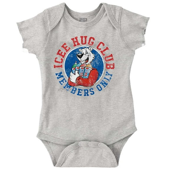 Icee Hug Club Official Polar Bear Romper Boys or Girls Infant Baby Brisco Brands 12M