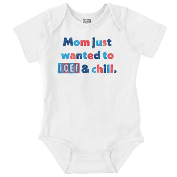 Icee Logo Funny Mom Wanted to Chill Romper Boys or Girls Infant Baby Brisco Brands 24M