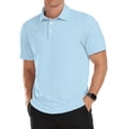 thumbnail image 1 of Iceglad Golf Shirts for Men Short Sleeve Dry Fit Print Performance Moisture Wicking Polo Shirt, 1 of 8