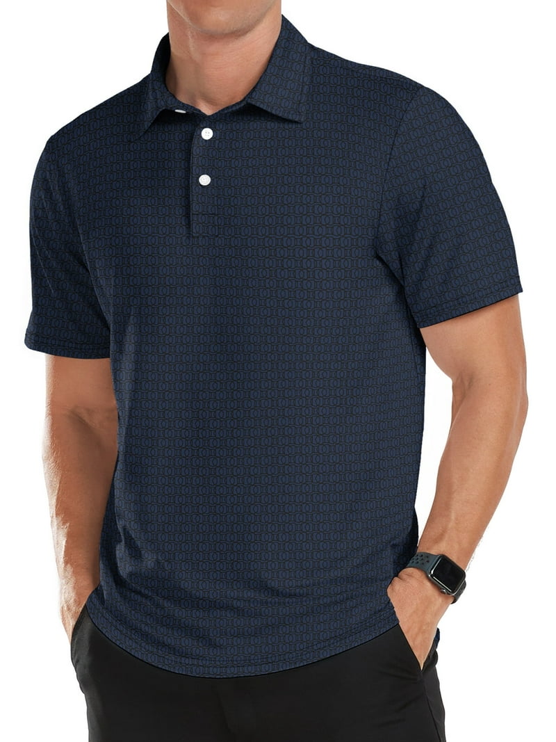 Iceglad Golf Shirts for Men, Short Sleeve, Dry Fit, Moisture Wicking Polo,  UPF Protection - Walmart.com, image size:800x1067