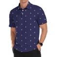 thumbnail image 1 of Iceglad Golf Shirts for Men Short Sleeve Dry Fit Print Performance Moisture Wicking Polo Shirt, 1 of 8