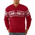 thumbnail image 1 of Iceglad Men's Casual Christmas Sweater Slim Fit Xmas Pullover Knitwear Holiday Knit, 1 of 8