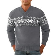 ICEGLAD Men's Casual Christmas Sweater Slim Fit Xmas Pullover Knitwear Holiday Knit