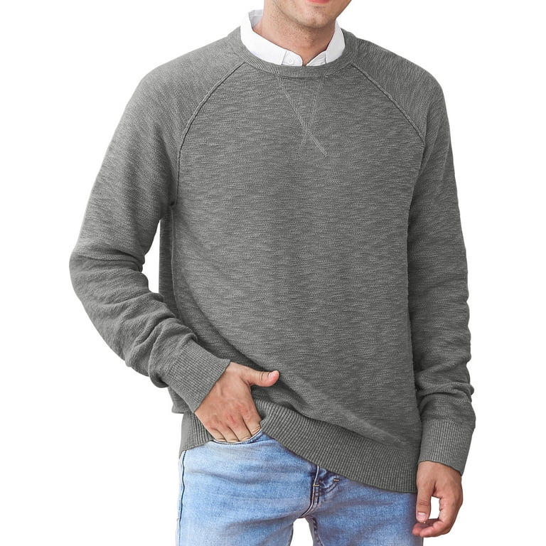 Mens cotton pullovers discount