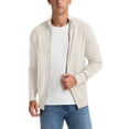 thumbnail image 1 of Iceglad Men's Knit Cardigan Sweater Full Zip Mock Neck Ribbed Long Sleeve Lightweight Knit Jacket, 1 of 11