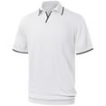 thumbnail image 1 of Iceglad Men's Knit Polo Shirts Cotton Short Sleeve Casual Collared Vintage Shirts Classic Fit Soft Shirts, 1 of 13