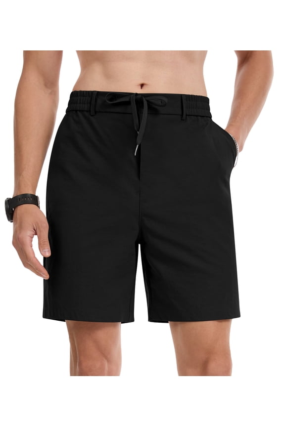 Mens Shorts Casual Summer Shorts for Men Elastic Waist Drawstring Quick Dry Lightweight Athletic Beach Shorts with Pockets
