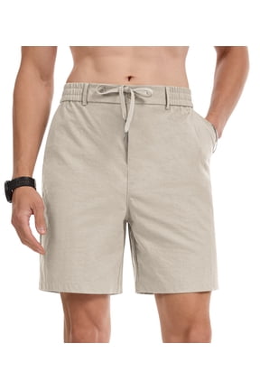 Mens Shorts Casual Summer Shorts for Men Elastic Waist Drawstring Quick Dry Lightweight Athletic Beach Shorts with Pockets
