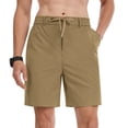 thumbnail image 1 of Iceglad Mens Shorts Casual Summer Shorts for Men Elastic Waist Drawstring Quick Dry Lightweight Athletic Beach Shorts with Pockets, 1 of 9