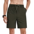 thumbnail image 1 of Iceglad Mens Shorts Casual Summer Shorts for Men Elastic Waist Drawstring Quick Dry Lightweight Athletic Beach Shorts with Pockets, 1 of 9
