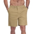 thumbnail image 1 of Iceglad Men’s Casual Shorts Cotton Stretch Elastic Waist Summer Shorts Lightweight Drawstring Comfort Fit Lounge Beach Shorts with Pockets, 1 of 7