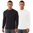 thumbnail image 1 of Iceglad Men's Long Sleeve Shirt Mock Turtleneck Cotton Basic Thermal Undershirt Lightweight Pullover, 1 of 7