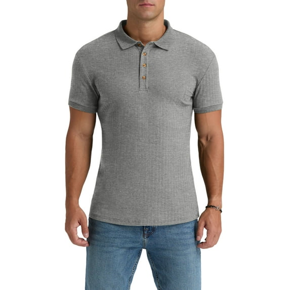 Iceglad Men's Polo Shirts Short Sleeve Casual Slim Fit Shirts