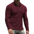 thumbnail image 1 of Iceglad Men's Polo Shirts long Sleeve Casual Slim Fit Shirts, 1 of 9