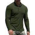 thumbnail image 1 of Iceglad Men's Polo Shirts long Sleeve Casual Slim Fit Shirts, 1 of 9