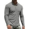 thumbnail image 1 of Iceglad Men's Polo Shirts long Sleeve Casual Slim Fit Shirts, 1 of 9