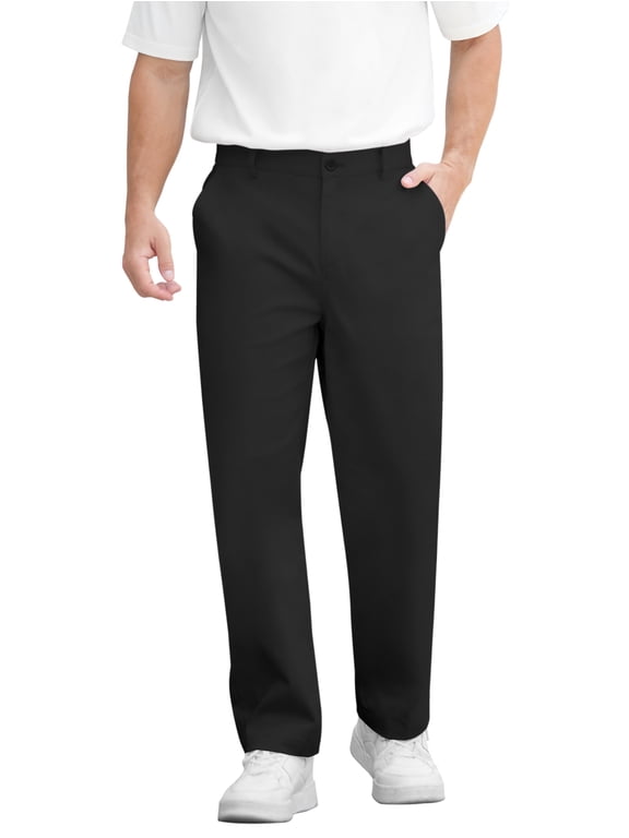 Men's Stretch Cotton Straight Fit Casual Chino Pants