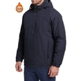thumbnail image 1 of Iceglad Men's Thicker jacket Windbreaker, Full Zip Polyester Filled Sports Jacket with Pockets, Durable Outdoor Casual Outerwear for Fall Winter Layering, 1 of 8