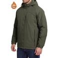 thumbnail image 1 of Iceglad Men's Thicker jacket Windbreaker, Full Zip Polyester Filled Sports Jacket with Pockets, Durable Outdoor Casual Outerwear for Fall Winter Layering, 1 of 8