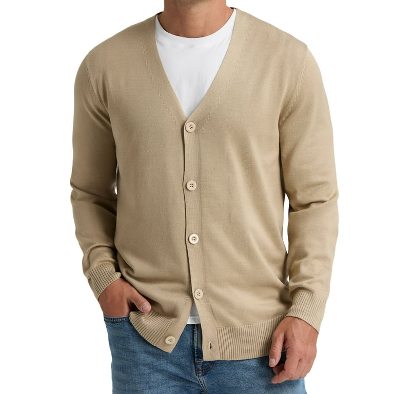 Mens button down sweater hot sale
