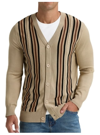 Mens cardigan sweaters walmart 2025