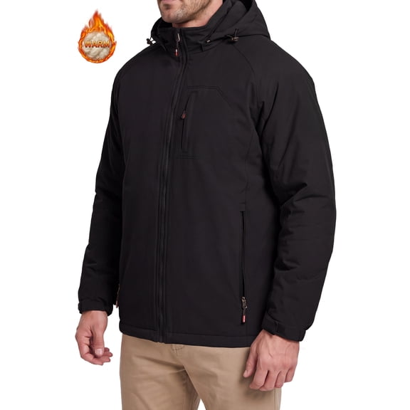 Iceglad Men's Windbreaker Polyester fiber filling Zip-Up Jacket Sports Windbreaker With Pockets Durable Style