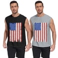 thumbnail image 1 of Iceglad Mens American Flag Tank Top 2 Pack Sleeveless Workout Muscle Shirts Loose Fit Summer Beach Gym Casual 4th of July Patriotic Tee, 1 of 8