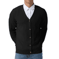 thumbnail image 1 of Iceglad Mens Cardigan Sweaters V-Neck Long Sleeve Soft Slim Fit Casual Buttons Knitted, 1 of 9