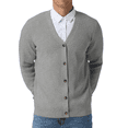 thumbnail image 1 of Iceglad Mens Cardigan Sweaters V-Neck Long Sleeve Soft Slim Fit Casual Buttons Knitted, 1 of 9