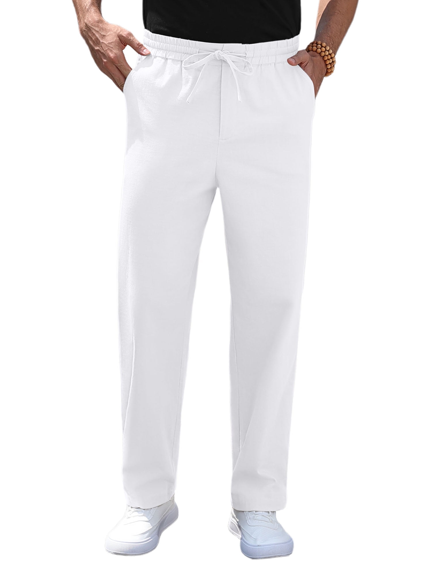 AKA Wrinkle Free Men's Full Elastic Waist Twill Casual Pant