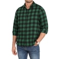 thumbnail image 1 of Iceglad Mens Flannel Plaid Shirts Long Sleeve Button Down Shirt Casual Shirts Work Shirts for Men, 1 of 9