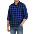 Iceglad Mens Flannel Plaid Shirts Long Sleeve Button Down Shirt Casual