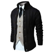Vedolay Cardigan Sweaters for Men Long Sleeve Button Down Sweaters Coat ...