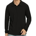 thumbnail image 1 of Iceglad Polo Shirts for Men Long Sleeve Soft Cotton Collared Shirt, 1 of 6