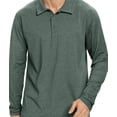 thumbnail image 1 of Iceglad Polo Shirts for Men Long Sleeve Soft Cotton Collared Shirt, 1 of 7