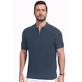thumbnail image 1 of Iceglad Mens Knit Polo Shirt Short Sleeve Lightweight Viscose Polo Sweater Casual Ribbed Textured Summer Golf Shirt Soft Breathable Fashion Pullover, 1 of 9
