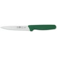 thumbnail image 1 of Icel Cutlery 5 1/2-inch Stiff Wide Blade Boning Knife, Extra Wide Serrated Blade, Green Handle, 1 of 7