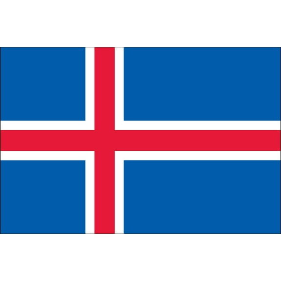 Iceland 2' x 3' Indoor Polyester Flag