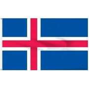Super Tough 2x3 Premium Banner Flag of Iceland | Nylon Flag with Pole Sleeve | USA-Made, Heavyweight Nylon | Indoor/Outdoor Decor