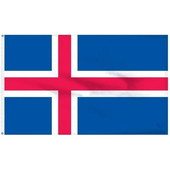 Super Tough 2'x3' Premium Banner Flag of Iceland | Nylon Flag with Pole Sleeve | USA-Made, Heavyweight Nylon | Indoor/Outdoor Decor