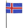 thumbnail image 1 of Iceland - 4"X6" Stick Flag, 1 of 1