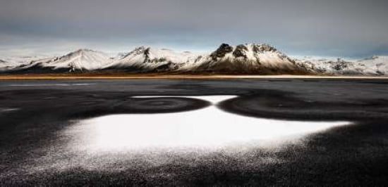 Iceland First Snow Canvas Art - Liloni Luca (10 x 20)