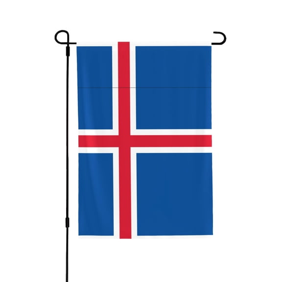 Iceland Flag House Flag Double Side Garden Flag For Outside Room House Yard Indoor 28" X 40"