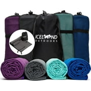 Iceland Outdoors Microfiber Quick Dry Travel Towel Camping Towel Lightweight Beach Towel