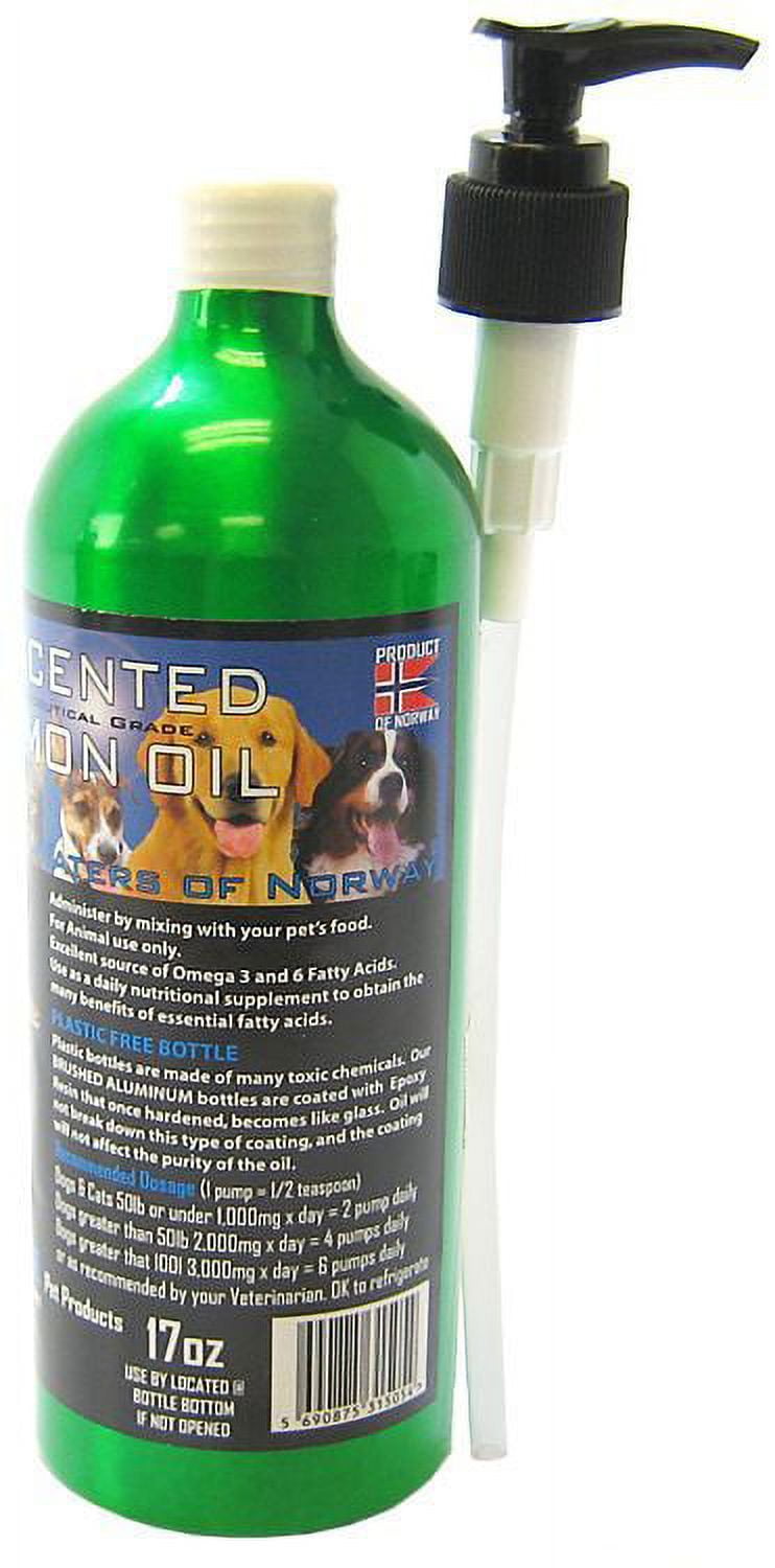 Iceland Pure Unscented Pharmaceutical Grade Salmon Oil [Dog, Nutritional Supplements] 16 oz