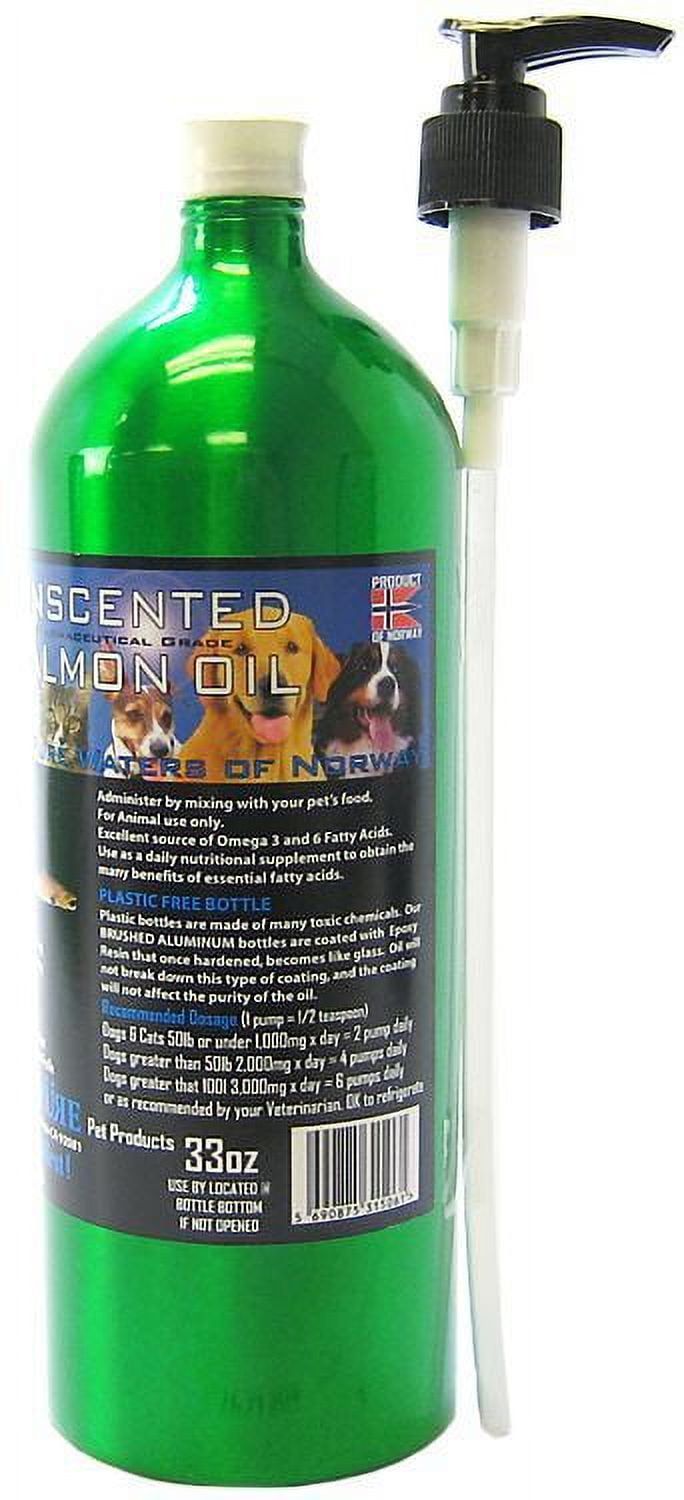 Iceland Pure Unscented Pharmaceutical Grade Salmon Oil [Dog, Nutritional Supplements] 32 oz