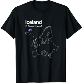 Iceland Shirt with Flag - I've Been There Map T-Shirt